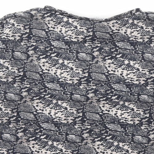 Zara Womens Grey Animal Print  Pullover Sweatshirt Size M