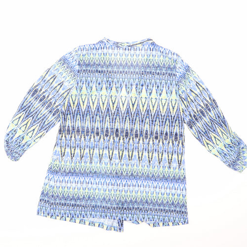 M&Co Womens Blue   Cardigan Jumper Size 10