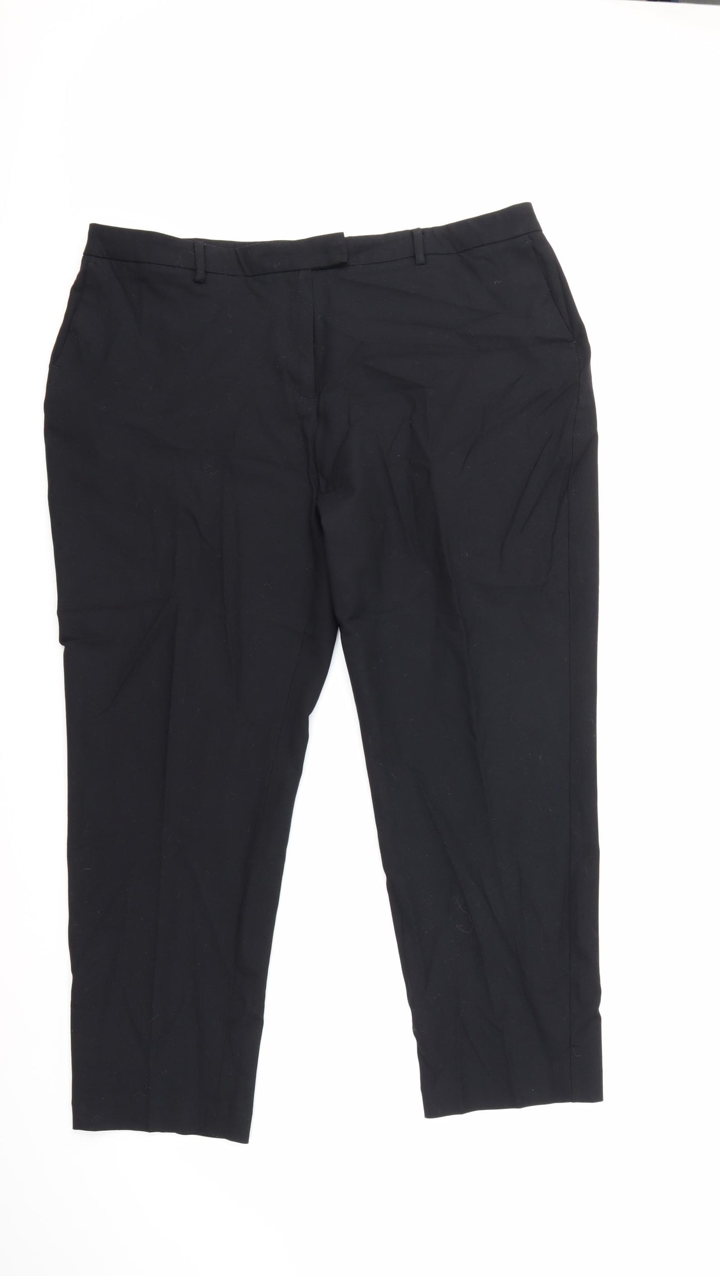 Marks and Spencer Womens Black   Trousers  Size 18 L27 in