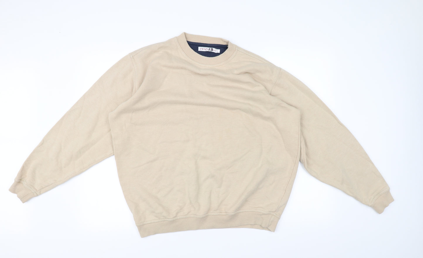 EWM Mens Beige   Pullover Jumper Size M