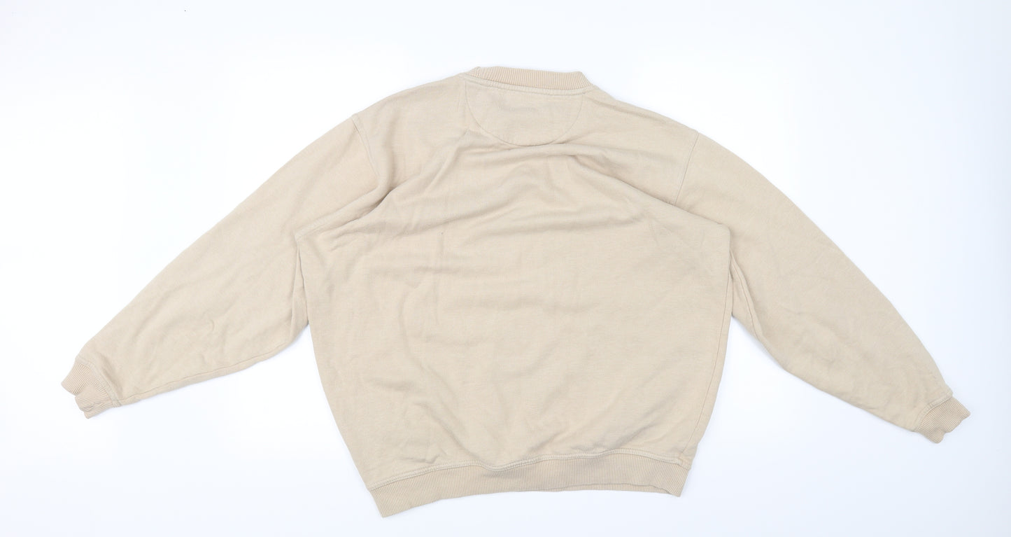 EWM Mens Beige   Pullover Jumper Size M