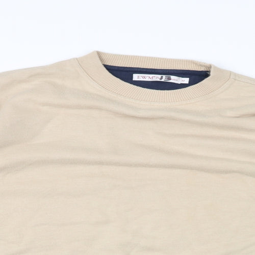 EWM Mens Beige   Pullover Jumper Size M
