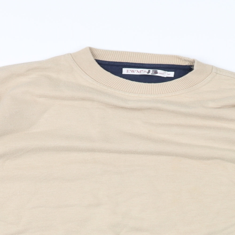 EWM Mens Beige   Pullover Jumper Size M