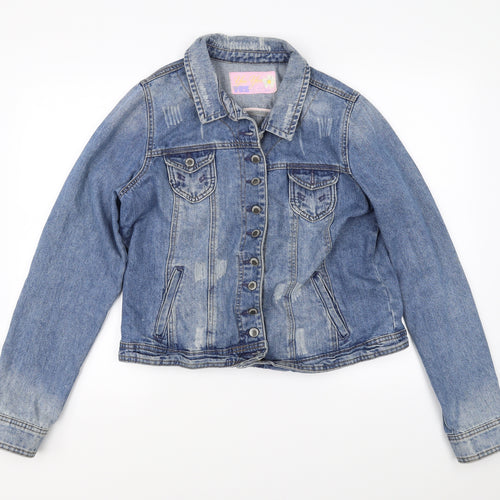 New Look Womens Blue  Denim Jacket  Size 18