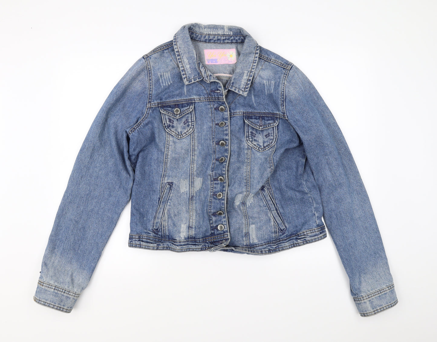 New Look Womens Blue  Denim Jacket  Size 18