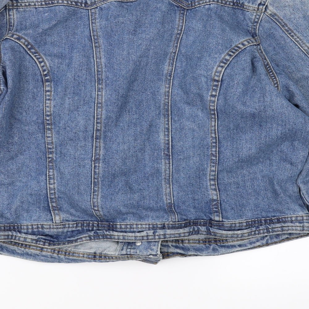 New Look Womens Blue  Denim Jacket  Size 18