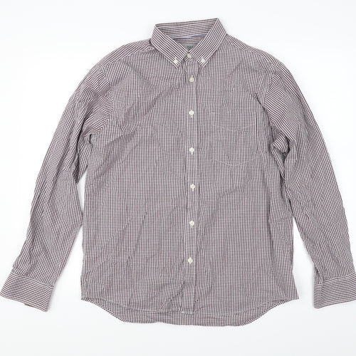 Marks and Spencer Mens Red Check   Button-Up Size M