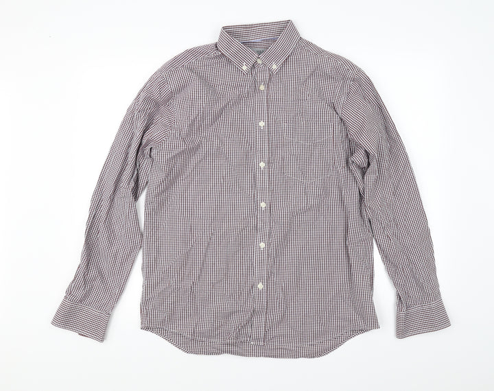 Marks and Spencer Mens Red Check   Button-Up Size M