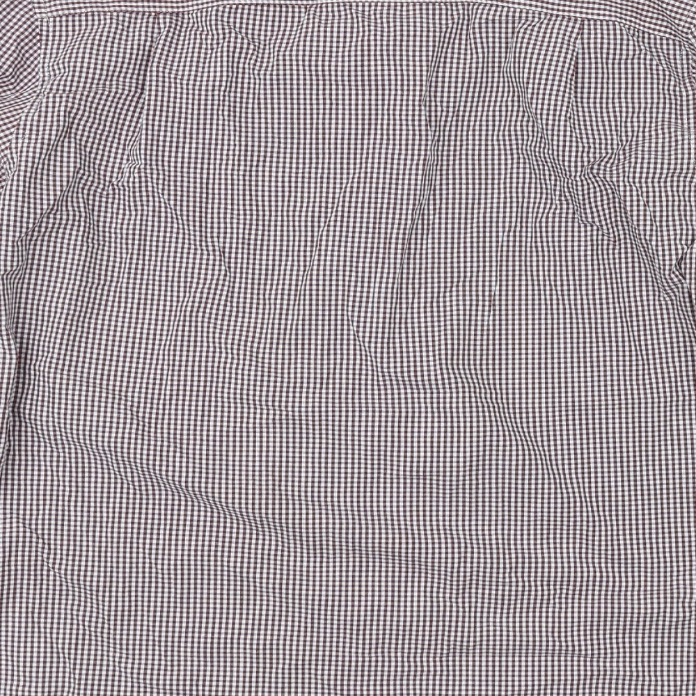 Marks and Spencer Mens Red Check   Button-Up Size M