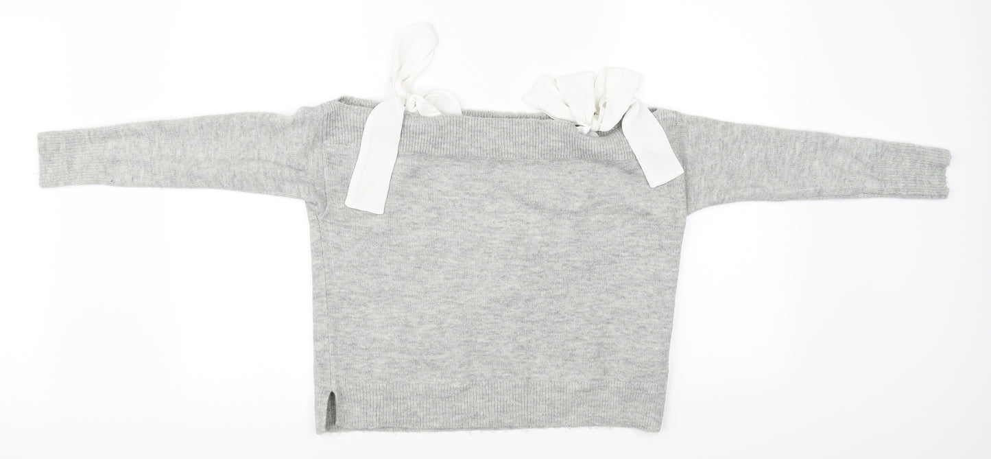 Topshop Womens Grey   Pullover Jumper Size 10