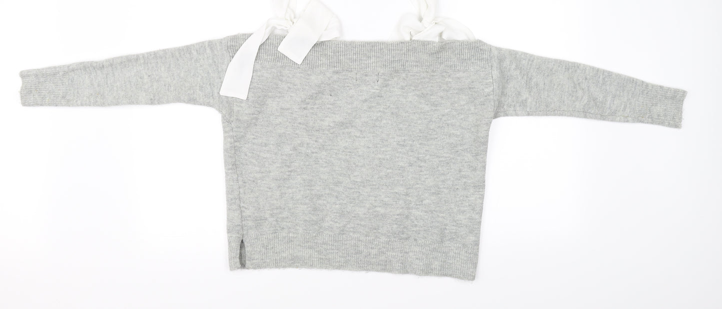 Topshop Womens Grey   Pullover Jumper Size 10