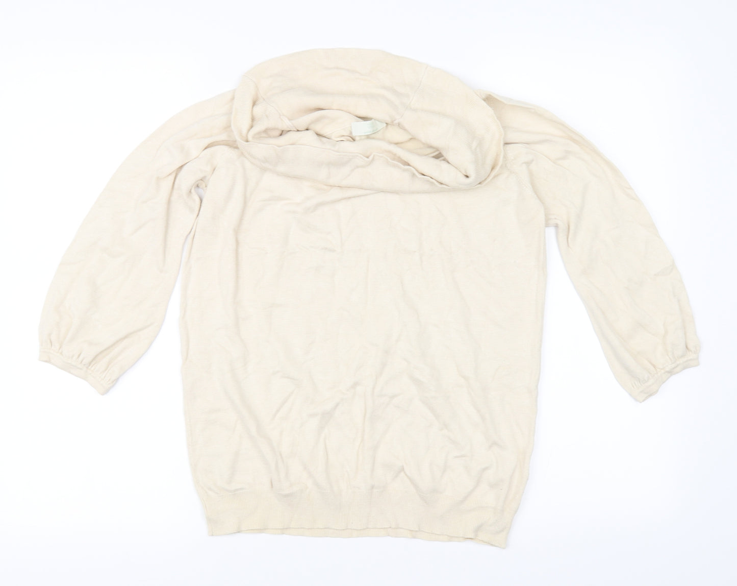 Marks and Spencer Womens Ivory   Pullover Jumper Size 16