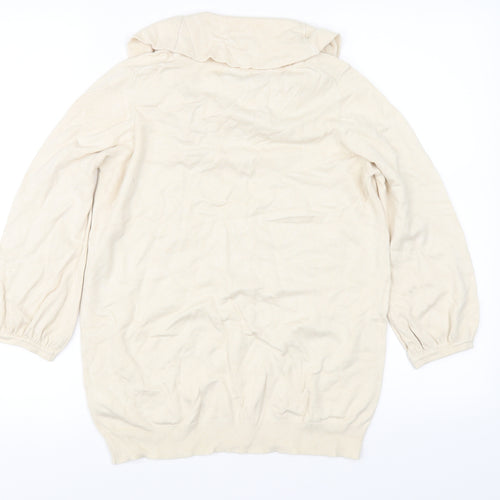 Marks and Spencer Womens Ivory   Pullover Jumper Size 16
