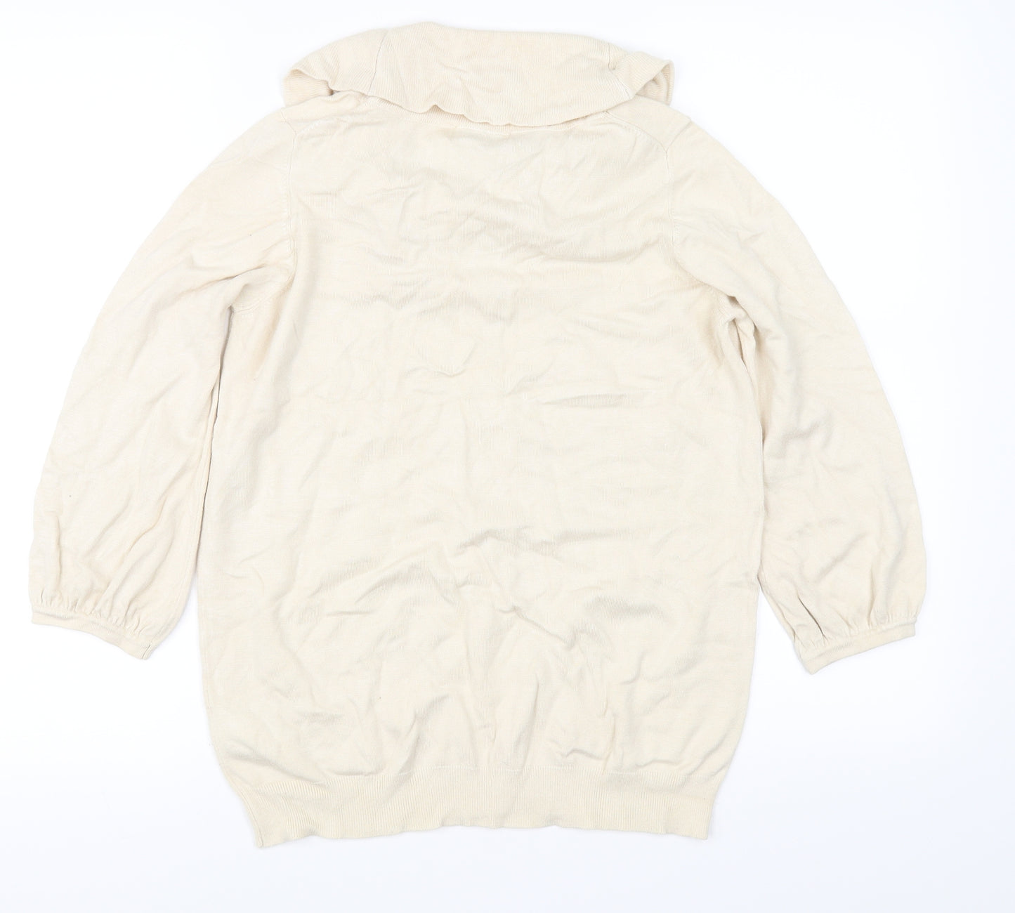 Marks and Spencer Womens Ivory   Pullover Jumper Size 16