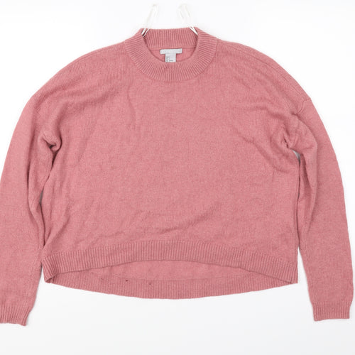 H&M Womens Pink   Pullover Jumper Size 8