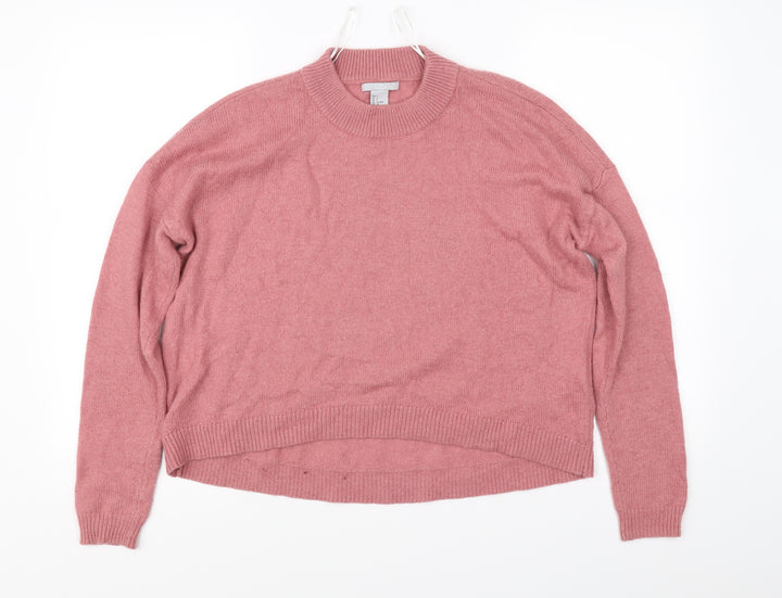 H&M Womens Pink   Pullover Jumper Size 8
