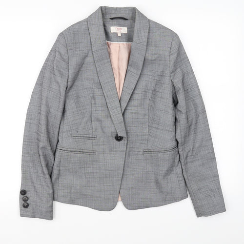 NEXT Womens Grey Check  Jacket Blazer Size 6