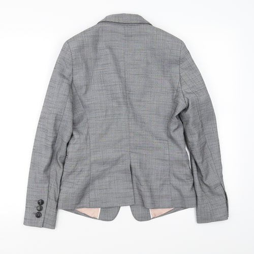 NEXT Womens Grey Check  Jacket Blazer Size 6