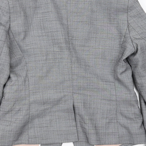 NEXT Womens Grey Check  Jacket Blazer Size 6