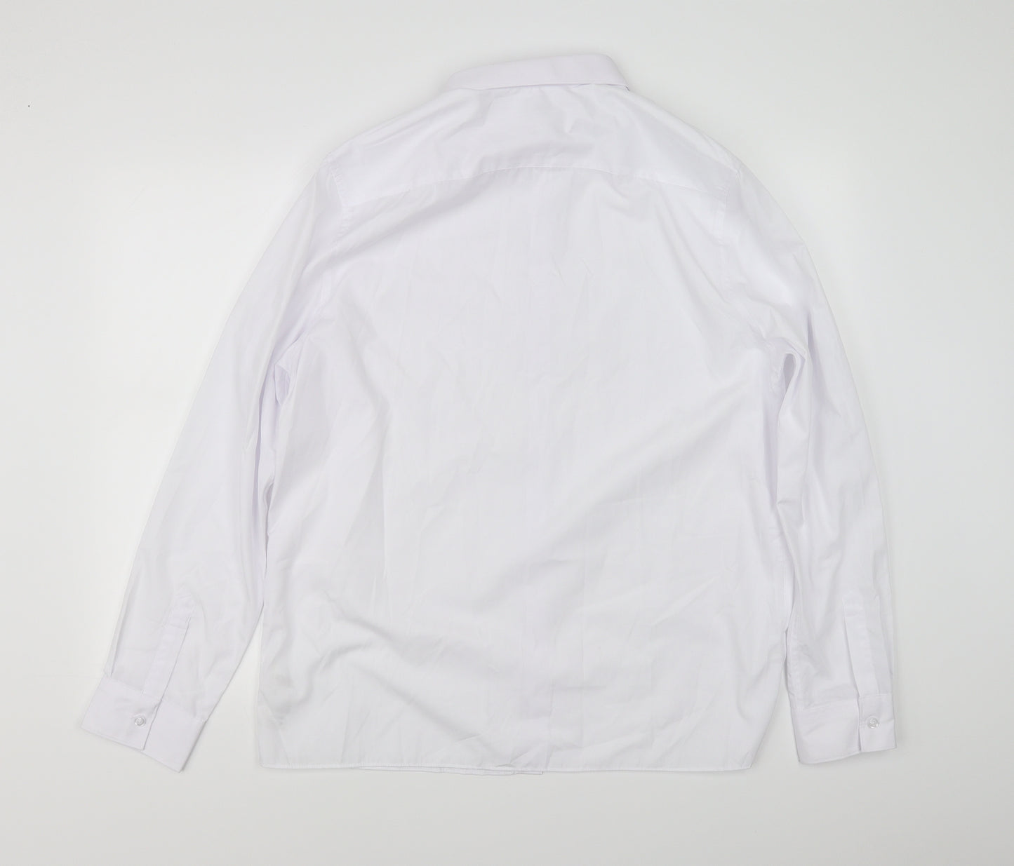 Marks and Spencer Boys White   Basic Button-Up Size 15-16 Years
