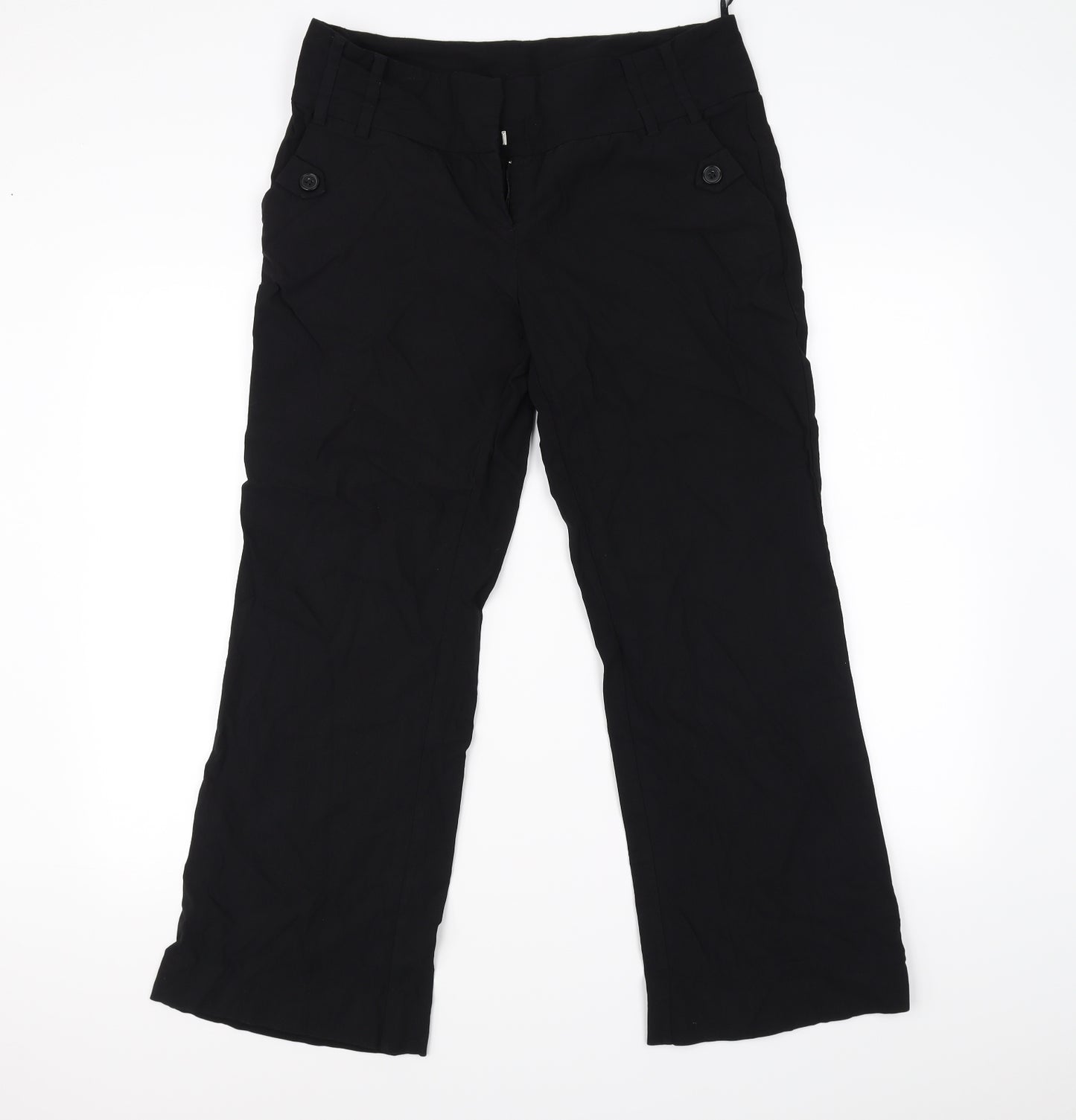 New Look Womens Black   Trousers  Size 12 L26 in