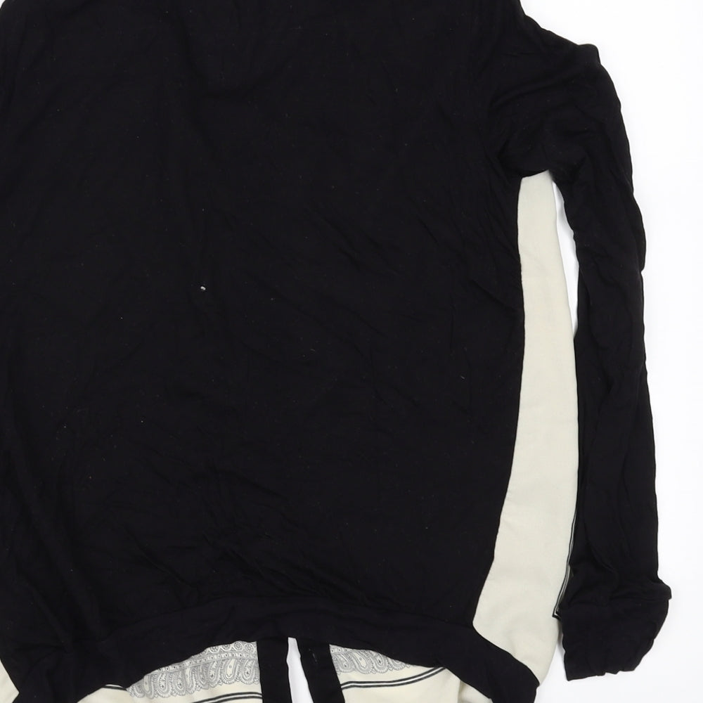 FOREVER 21 Womens Black Floral  Basic Blouse Size M
