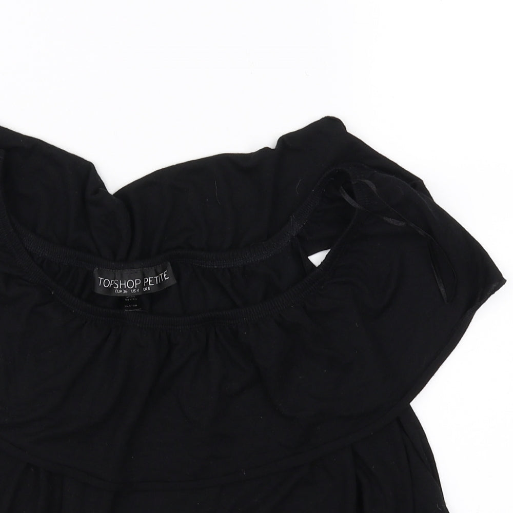 Topshop Womens Black   Basic Blouse Size 6
