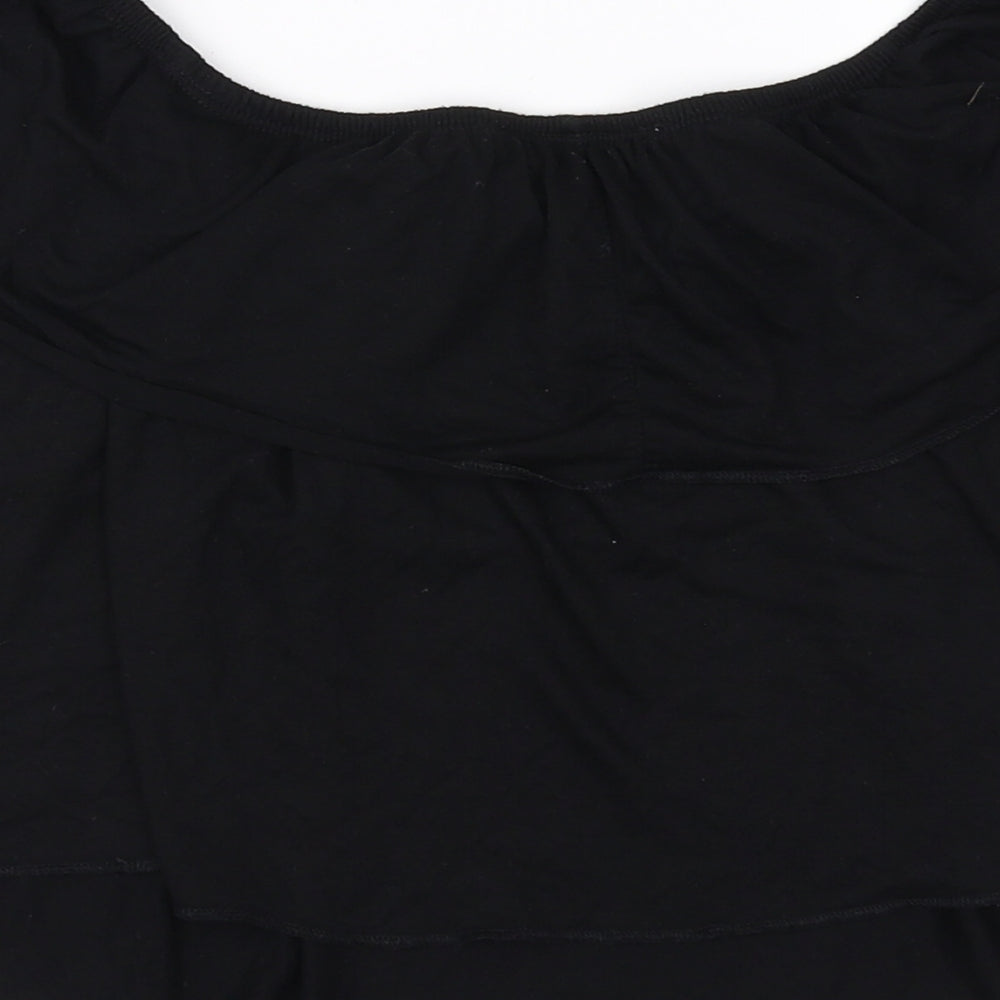 Topshop Womens Black   Basic Blouse Size 6
