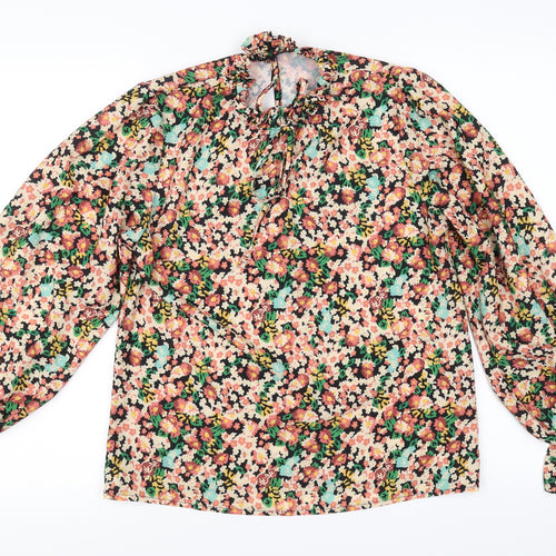 Preworn Womens Multicoloured Floral  Basic Blouse Size 8