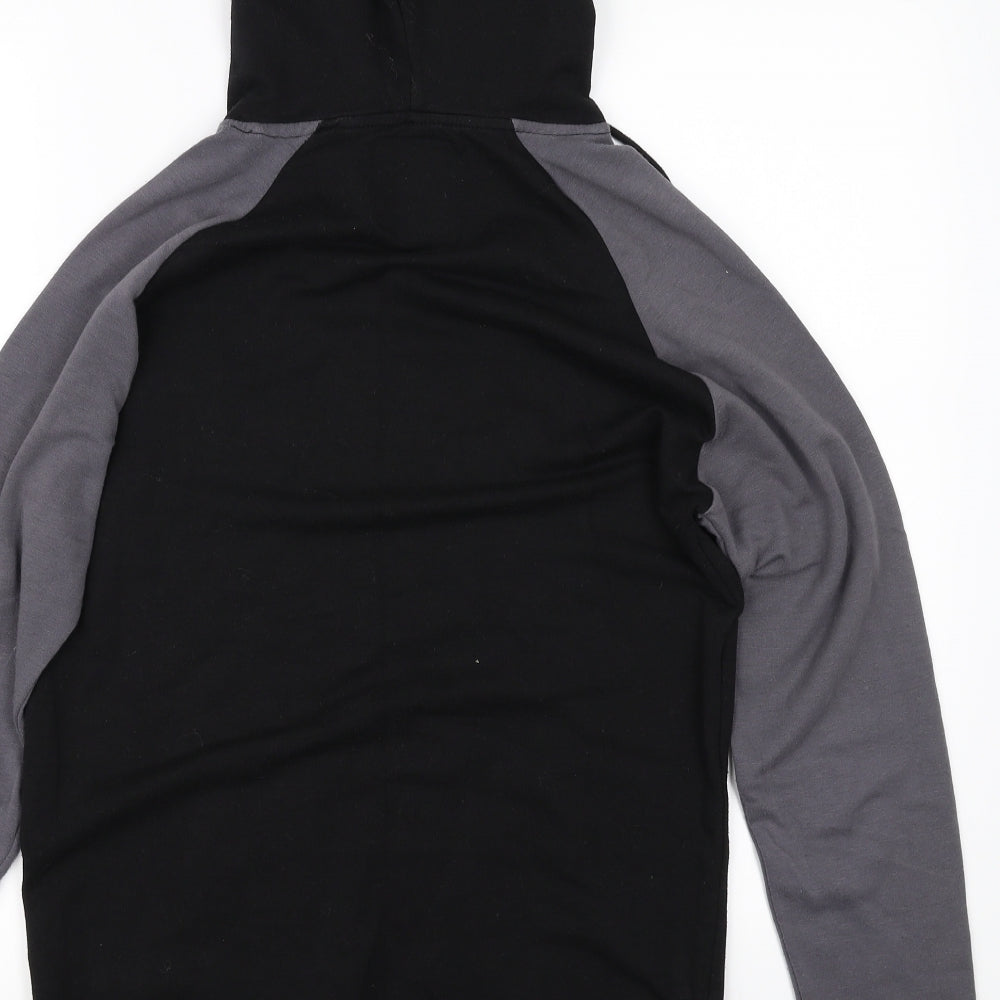 Boohoo Mens Black   Pullover Hoodie Size S