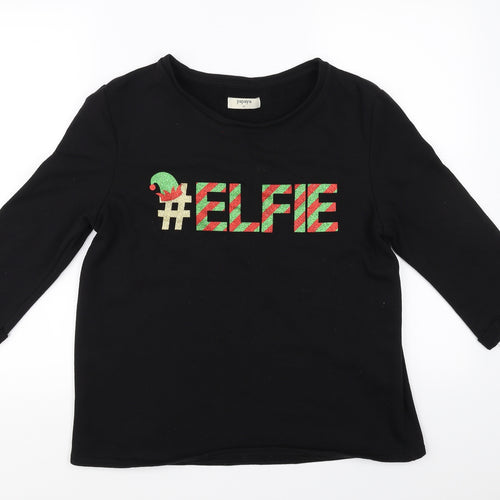 Papaya Womens Black   Pullover Jumper Size M