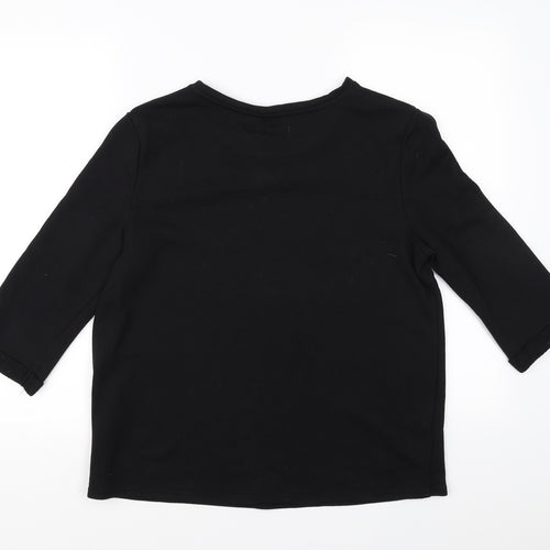 Papaya Womens Black   Pullover Jumper Size M