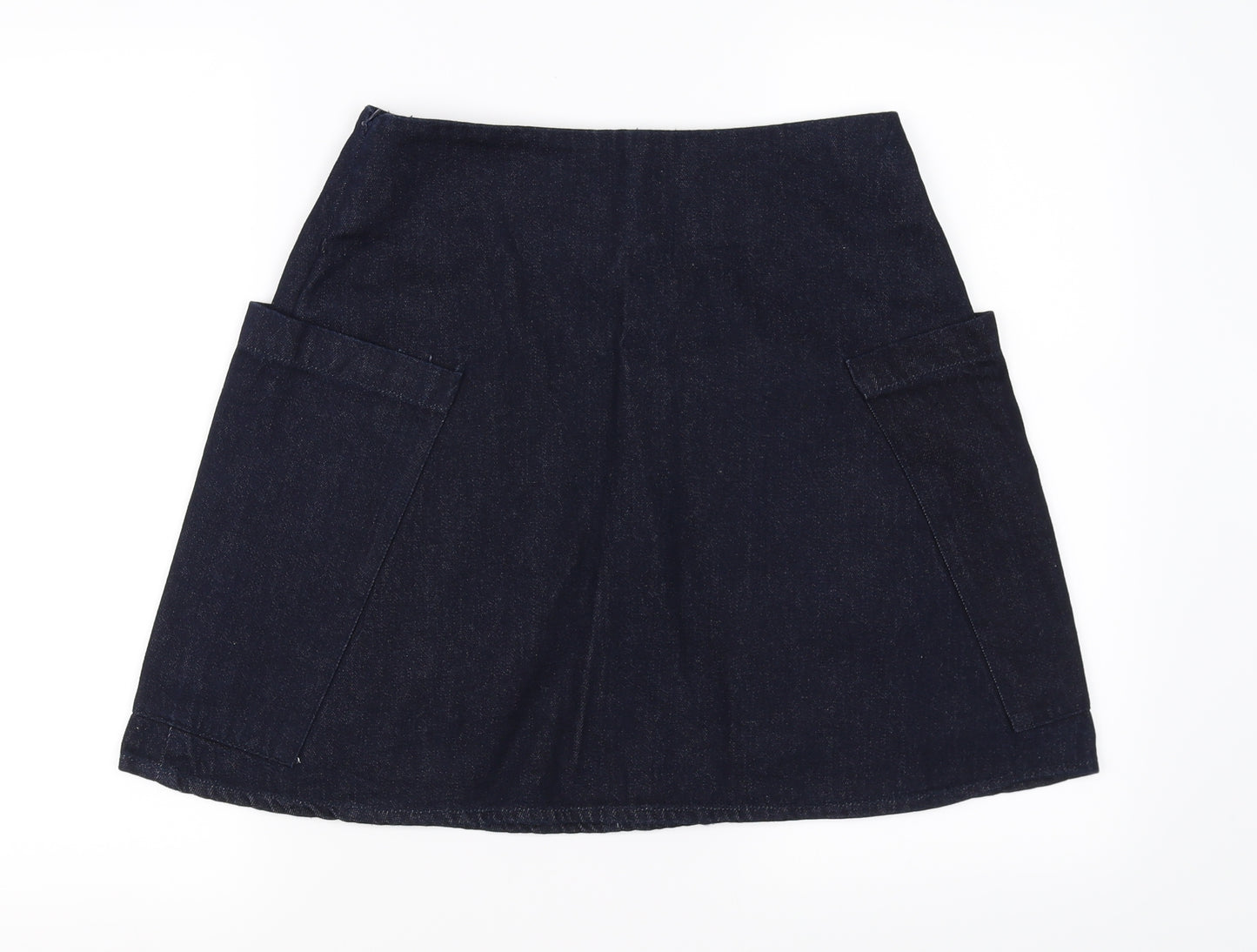 Waven  Womens Blue  Denim A-Line Skirt Size 12
