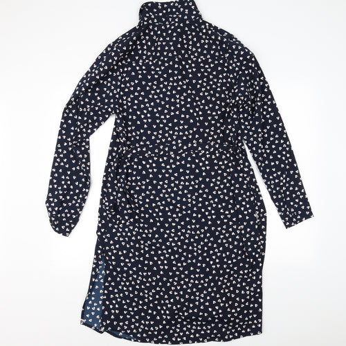 Brave Soul Womens Blue   Basic Button-Up Size S