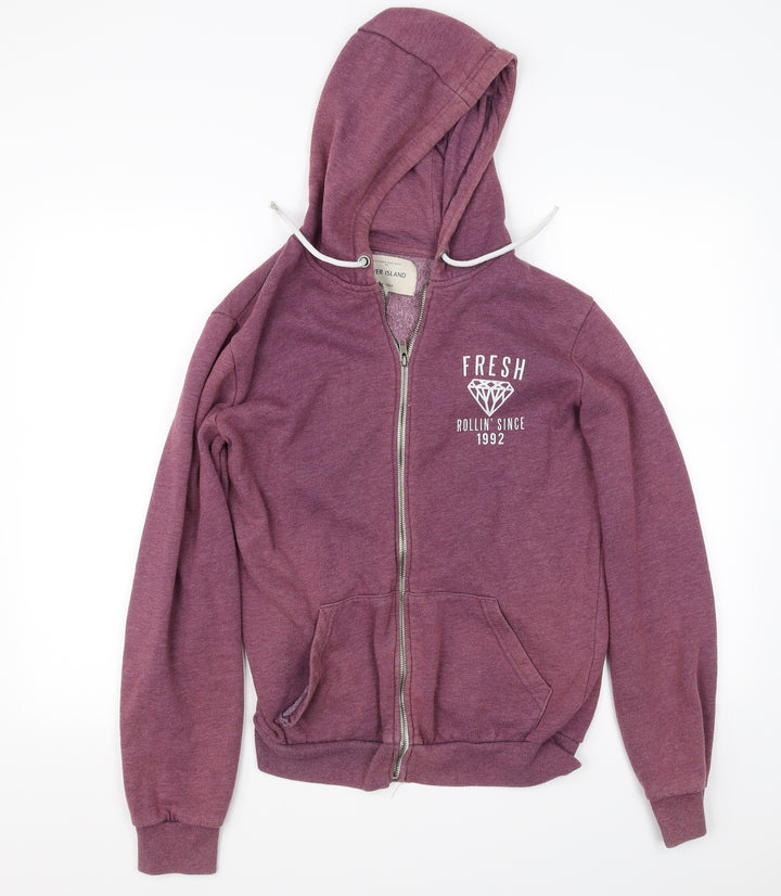 River Island Mens Brown   Full Zip Hoodie Size S
