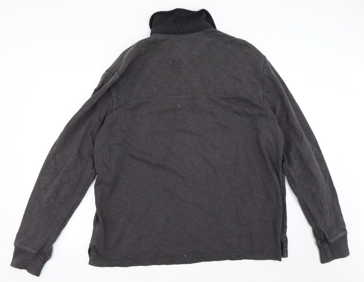 North Coast Mens Grey   Henley Sweatshirt Size XL
