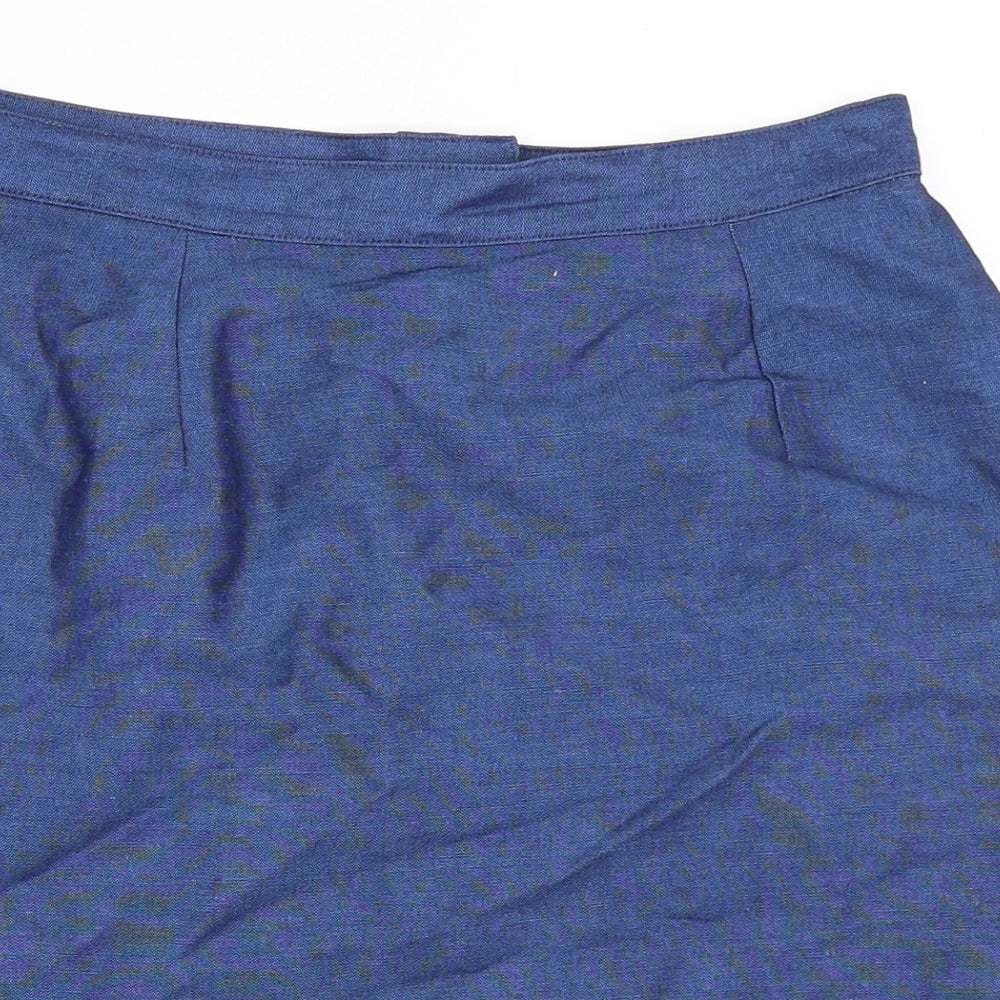 Your Sixth Sense Womens Blue   A-Line Skirt Size M