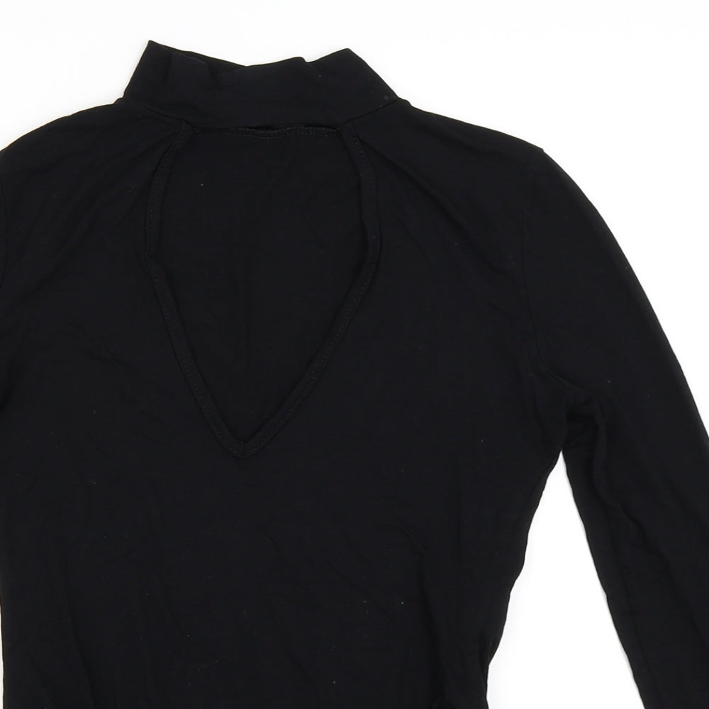 Missguided Womens Black   Basic T-Shirt Size 8