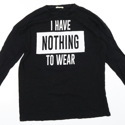 Zara Mens Black    T-Shirt Size S  - I have nothing to wear