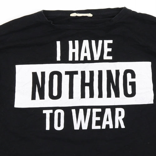 Zara Mens Black    T-Shirt Size S  - I have nothing to wear