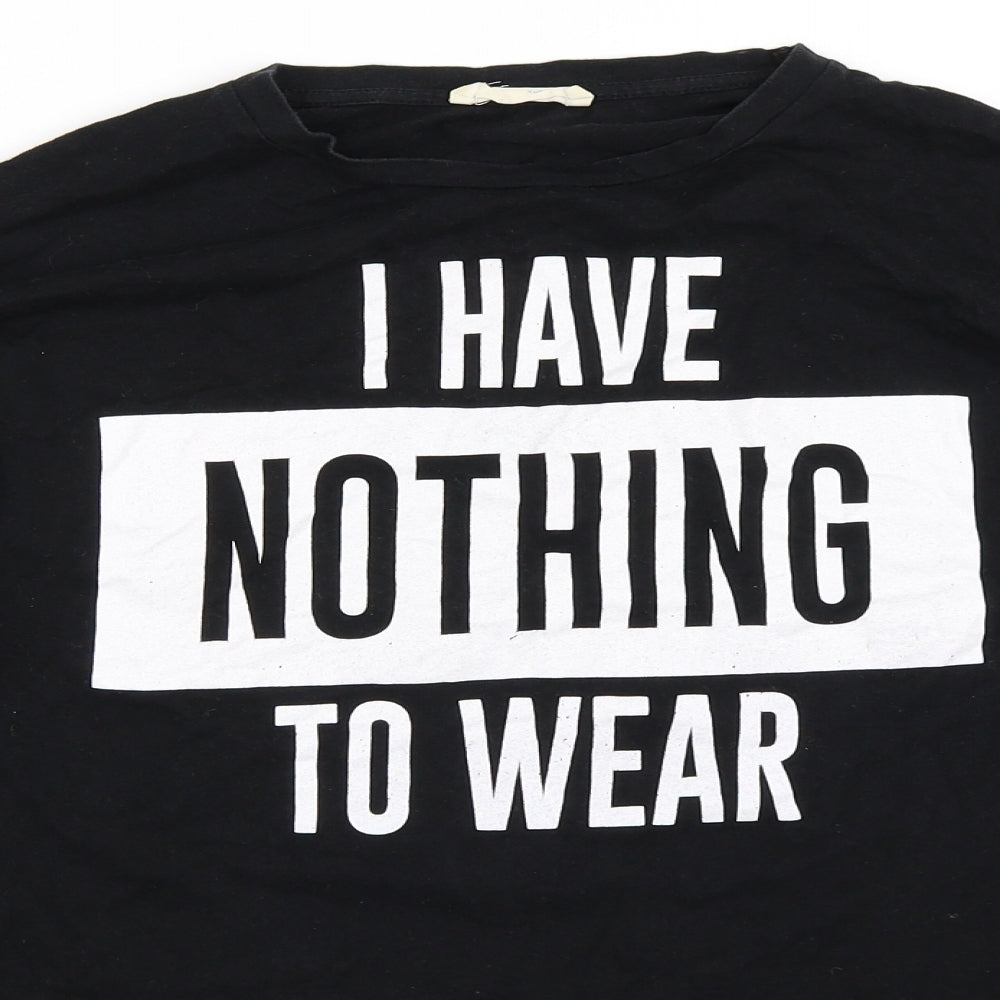 Zara Mens Black    T-Shirt Size S  - I have nothing to wear