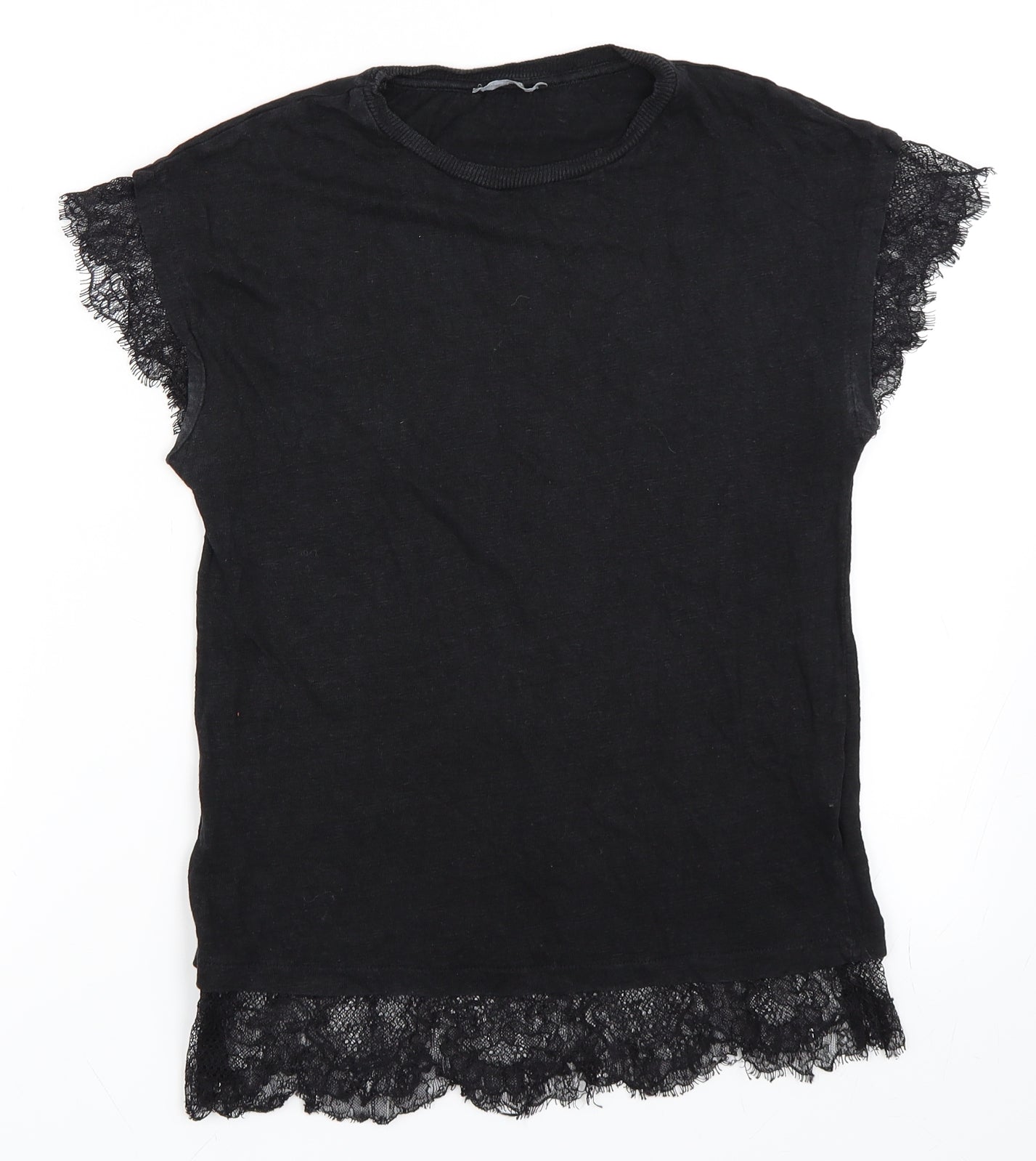 Zara Womens Black   Basic T-Shirt Size S