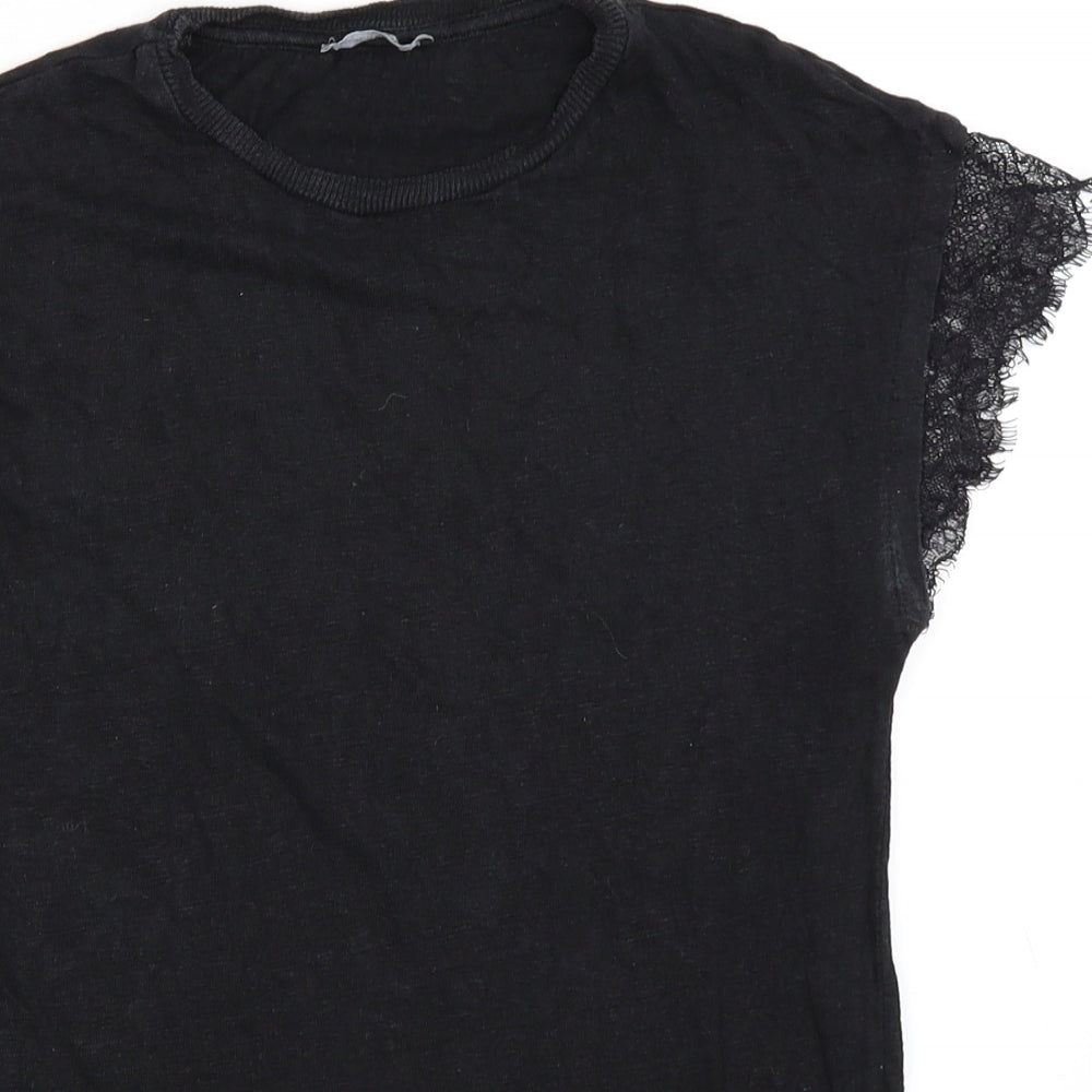 Zara Womens Black   Basic T-Shirt Size S