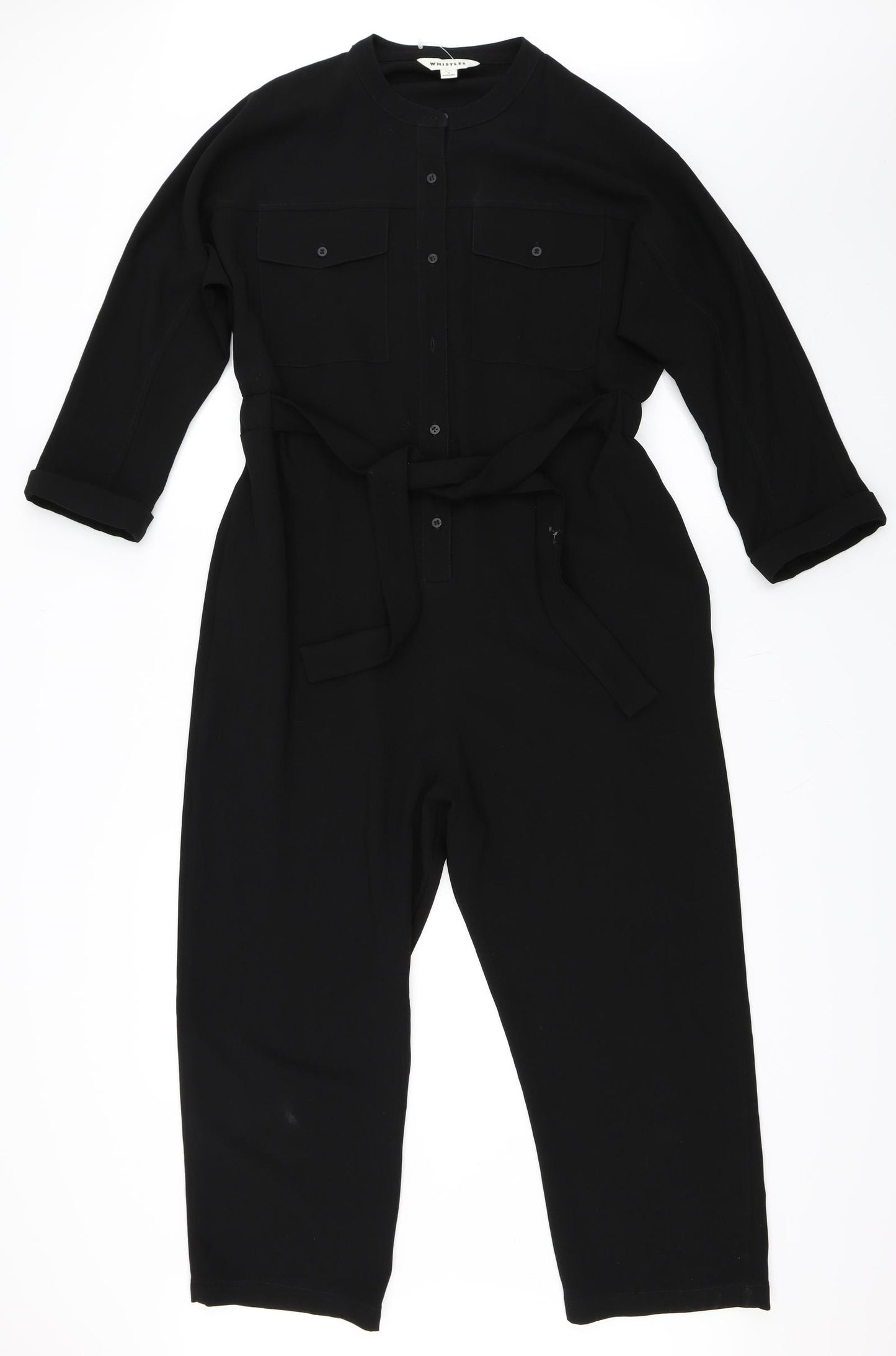 Whistles Womens Black   Jumpsuit One-Piece Size L