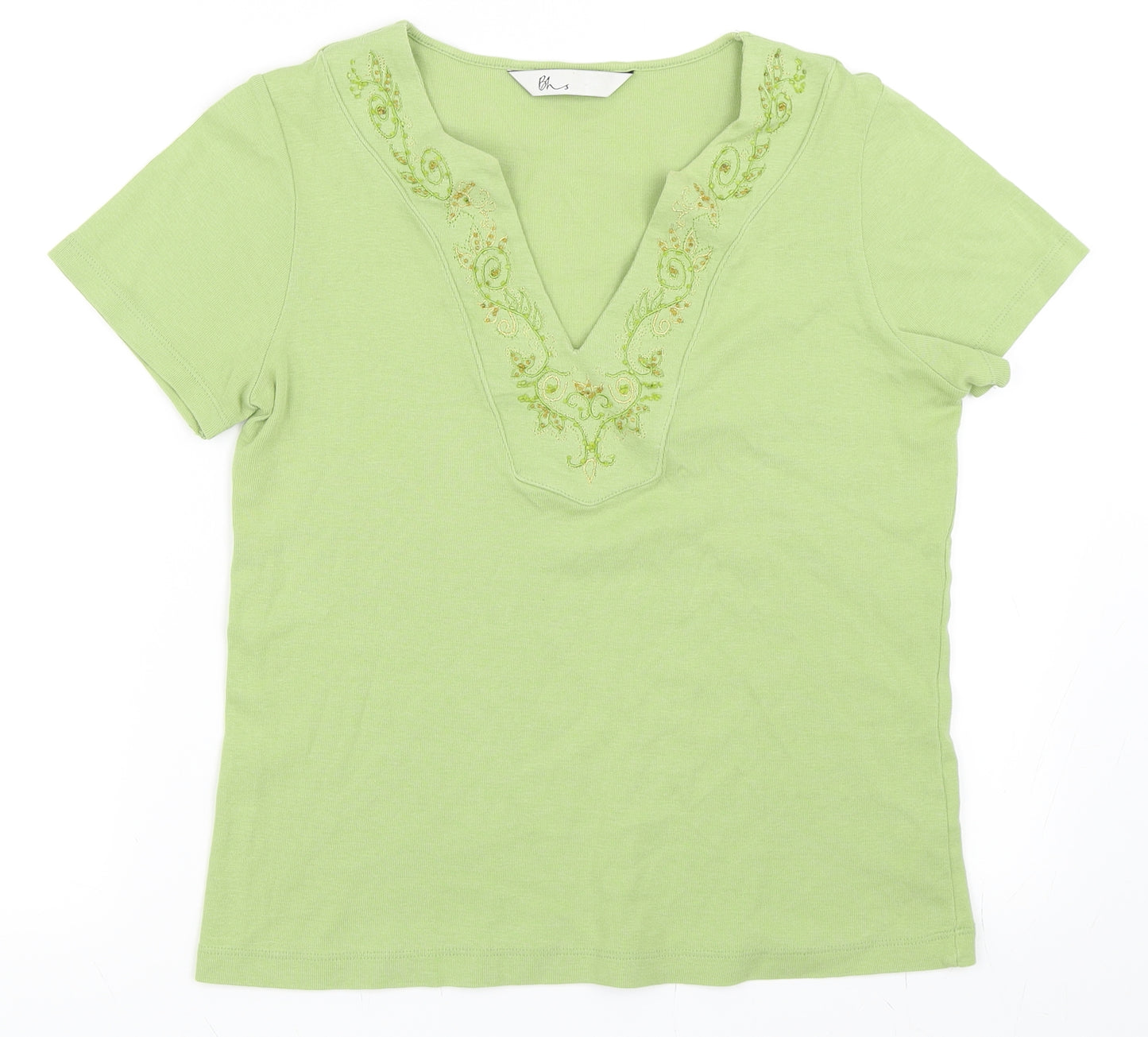 BHS Womens Green   Basic T-Shirt Size 14