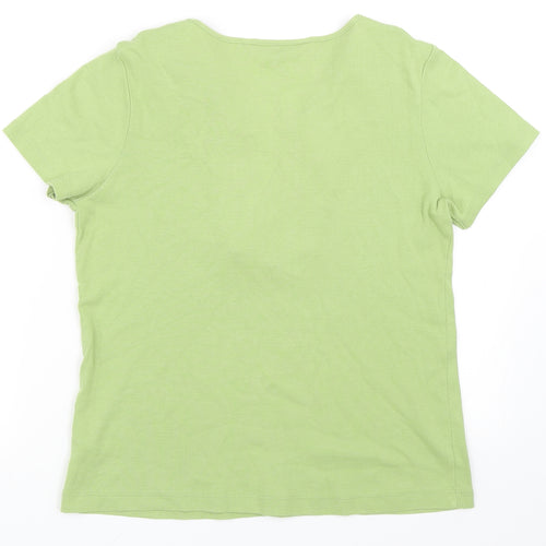 BHS Womens Green   Basic T-Shirt Size 14