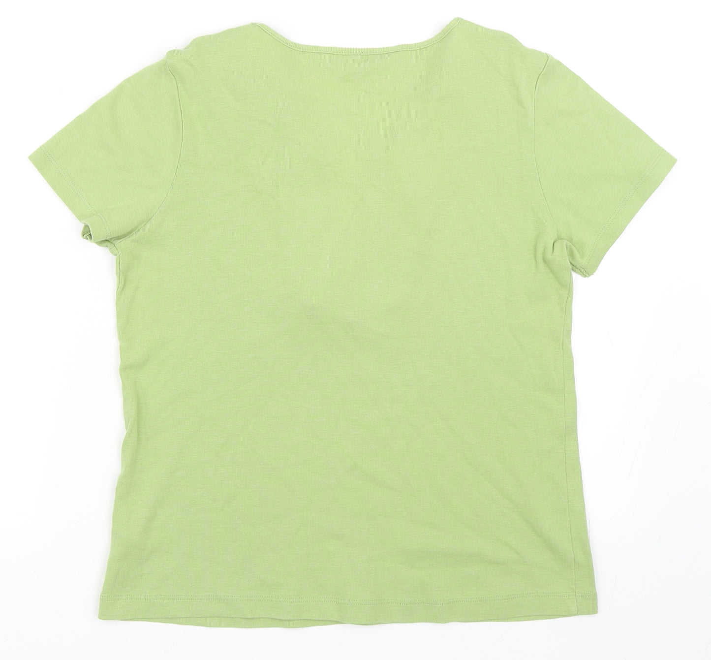 BHS Womens Green   Basic T-Shirt Size 14