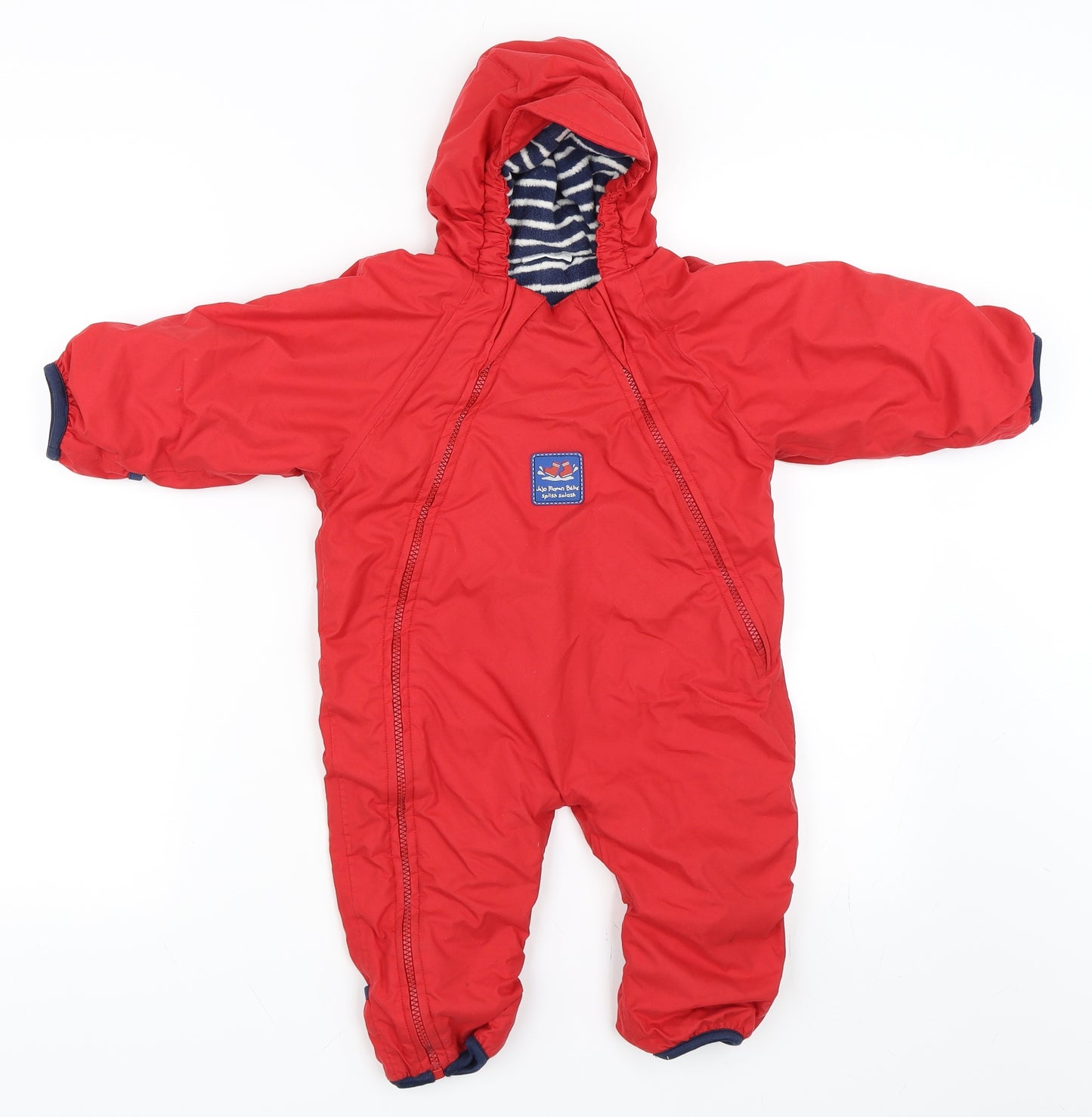 JoJo Maman Bébé Baby Red   Basic Coat Snowsuit Size 12-18 Months