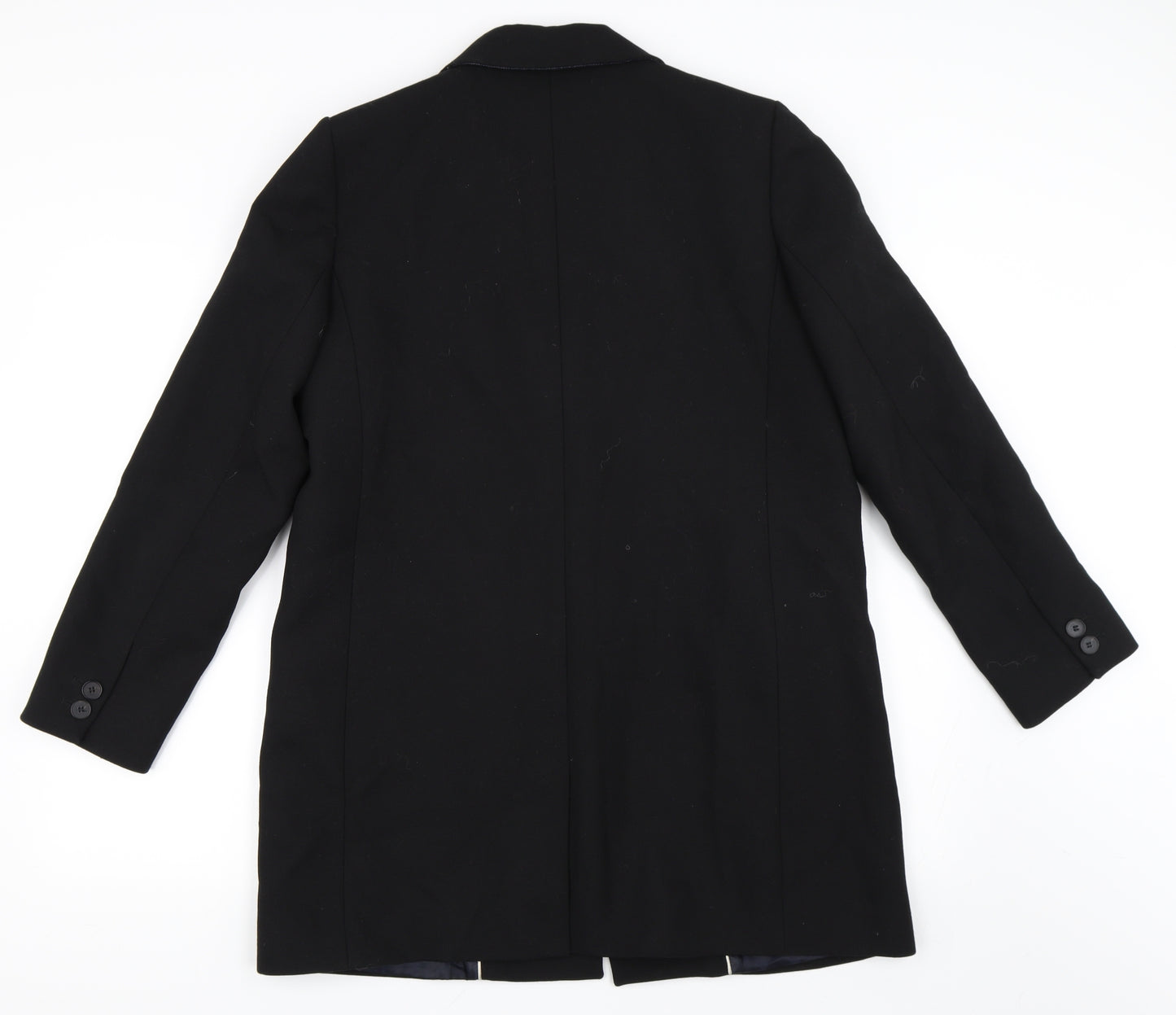 Preworn Womens Black   Overcoat Coat Size L