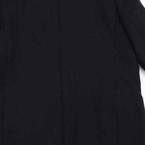 Preworn Womens Black   Overcoat Coat Size L